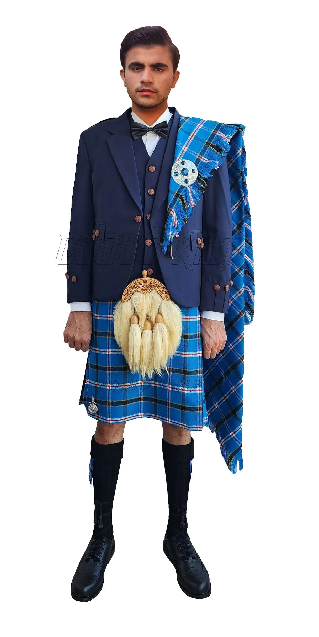 Agyll Kilt Outfit With Oklahoma Tartan Kilt CLOUD KILT