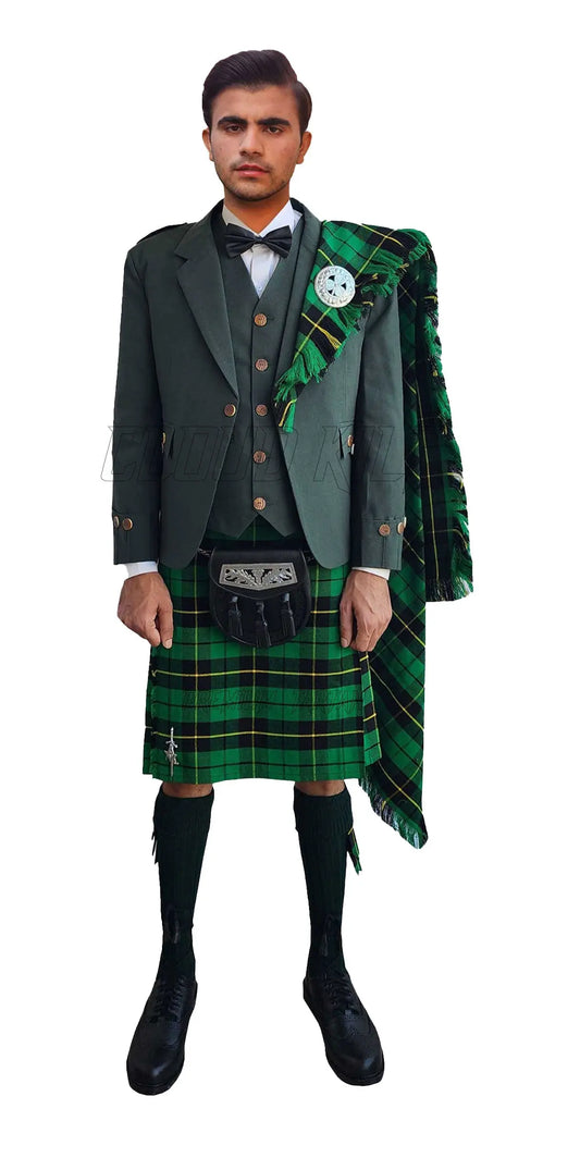 Agyll Kilt Outfit With Wallace Hunting Tartan CLOUD KILT