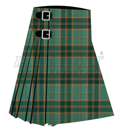 All Ireland Green Premium Tartan Kilt - CLOUD KILT