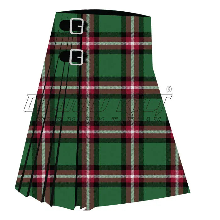 Bacon Green Premium Tartan Kilt - CLOUD KILT