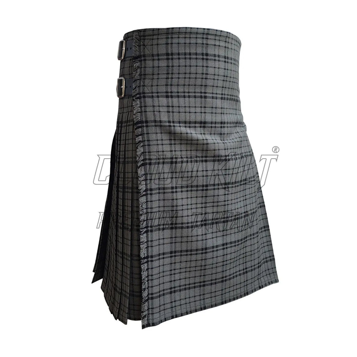 Black Dark Shadow Tartan Kilt CLOUD KILT