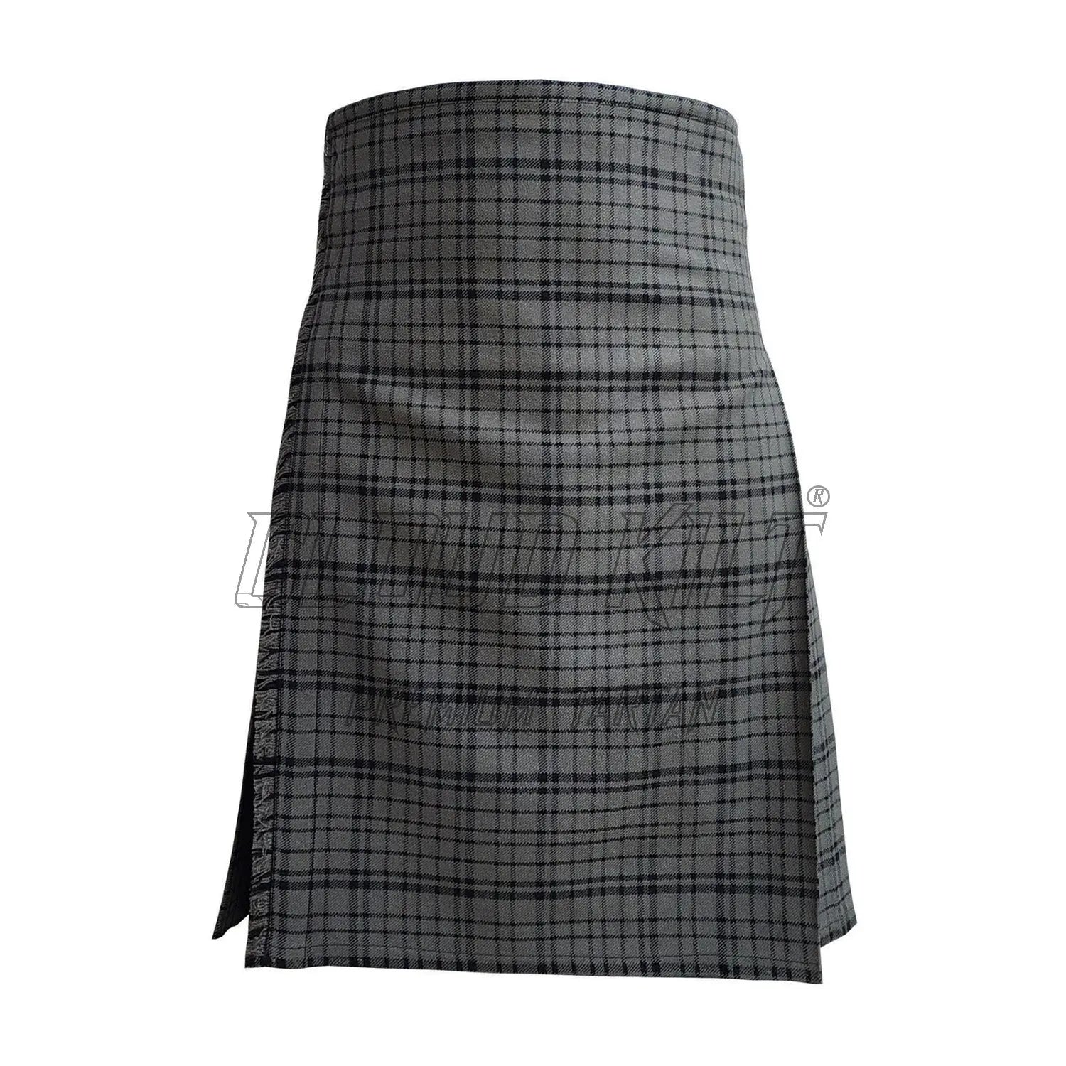 Black Dark Shadow Tartan Kilt CLOUD KILT