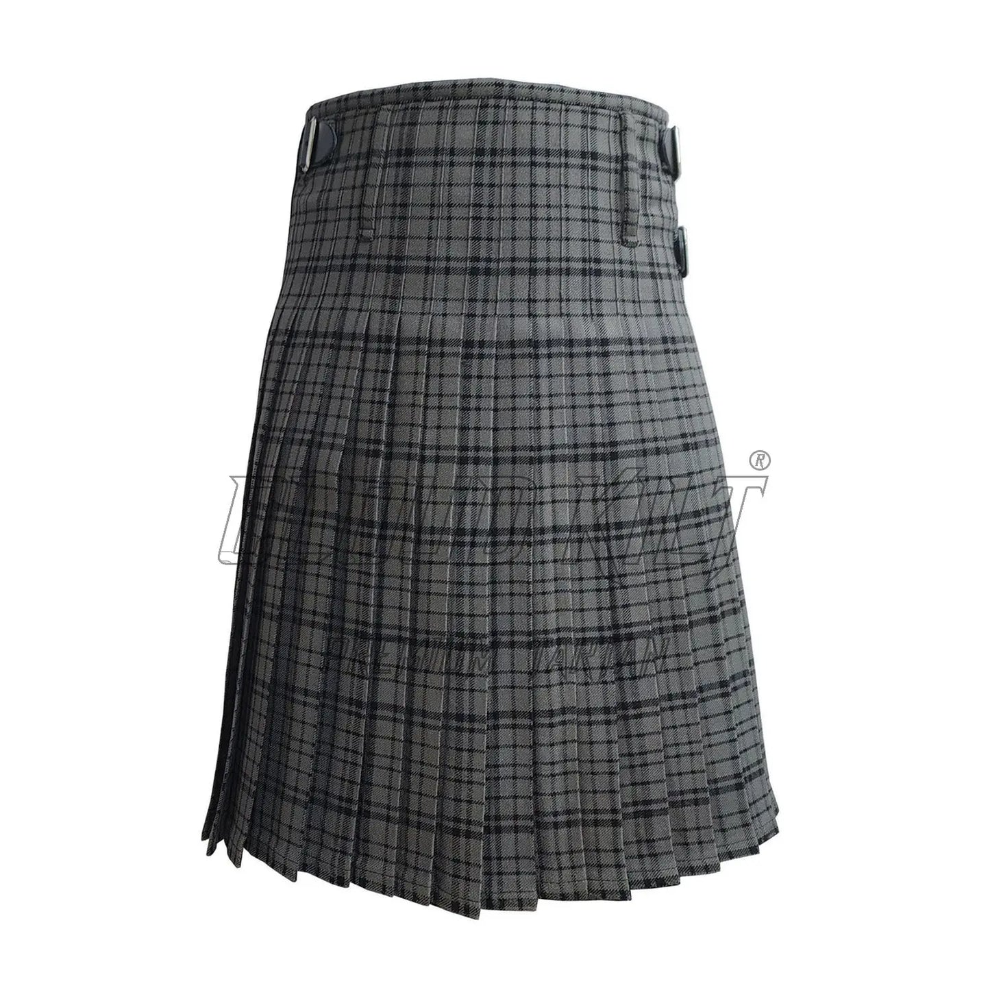 Black Dark Shadow Tartan Kilt CLOUD KILT