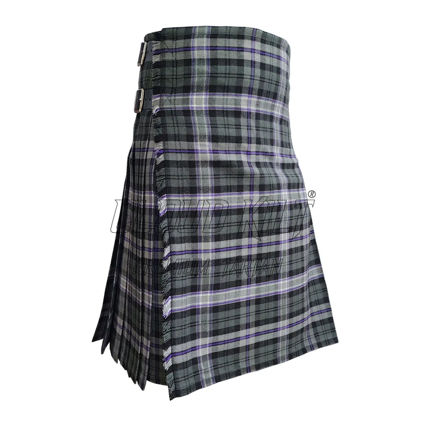 Black Scottish National Tartan Kilt For Men CLOUD KILT