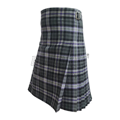 Black Scottish National Tartan Kilt For Men CLOUD KILT