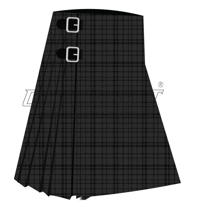 Black Shadow Premium Tartan Kilt - CLOUD KILT