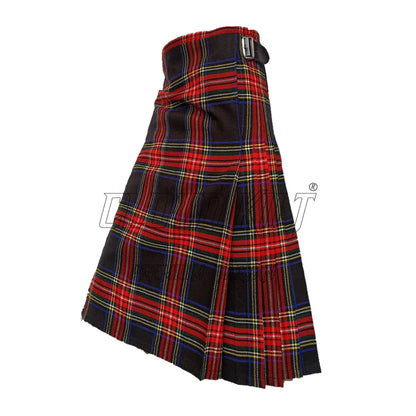 Black Stewart Tartan Kilt CLOUD KILT