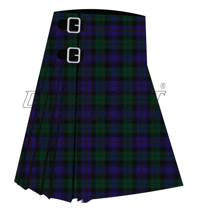 Black Watch Isetan Mens Premium Tartan Kilt - CLOUD KILT