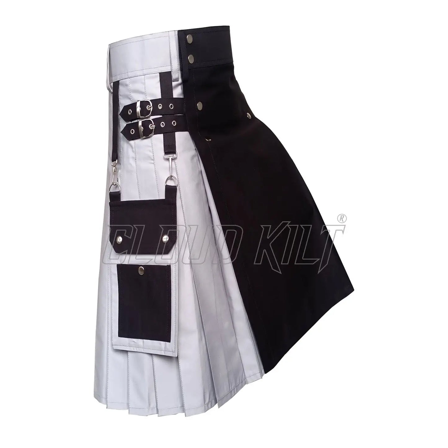 Black & Grey Utility Hybrid Kilt CLOUD KILT