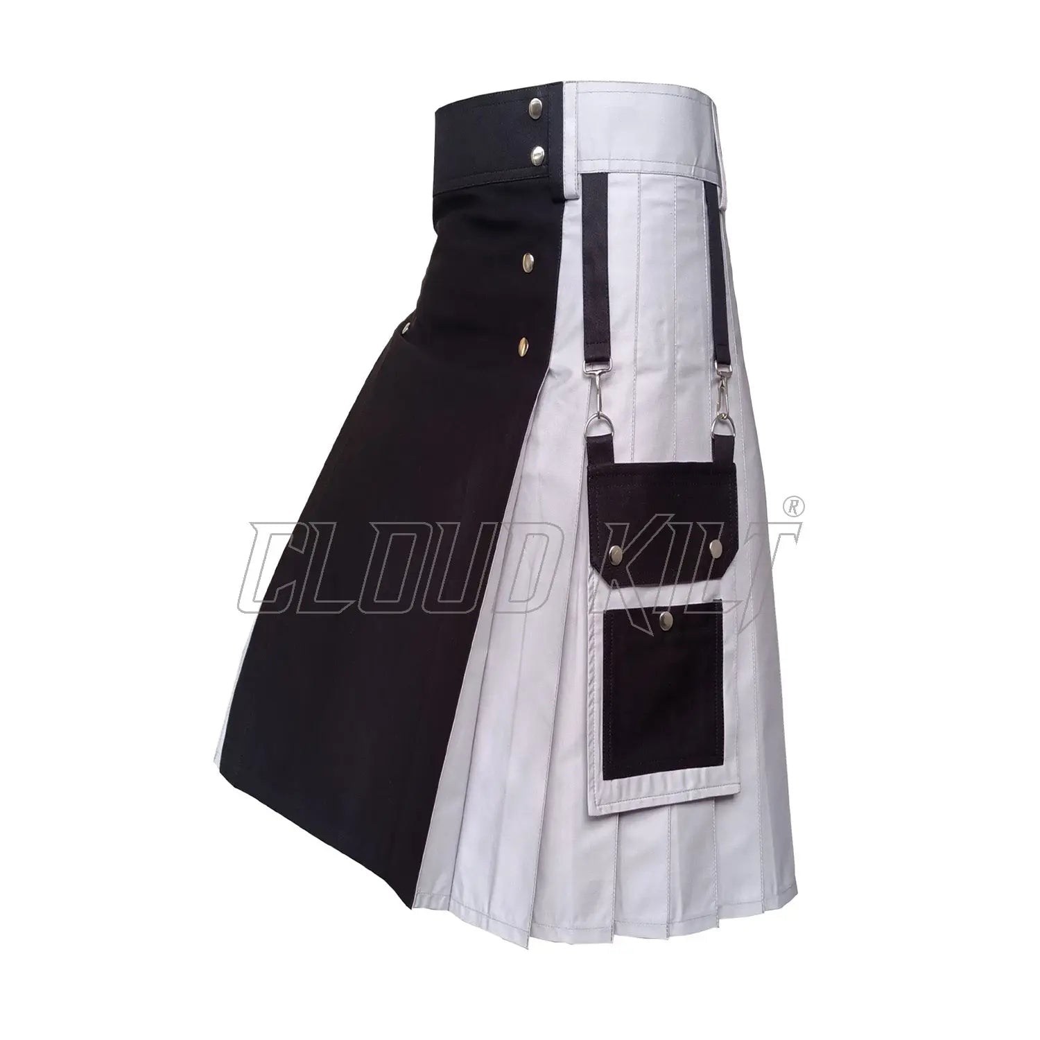 Black & Grey Utility Hybrid Kilt CLOUD KILT