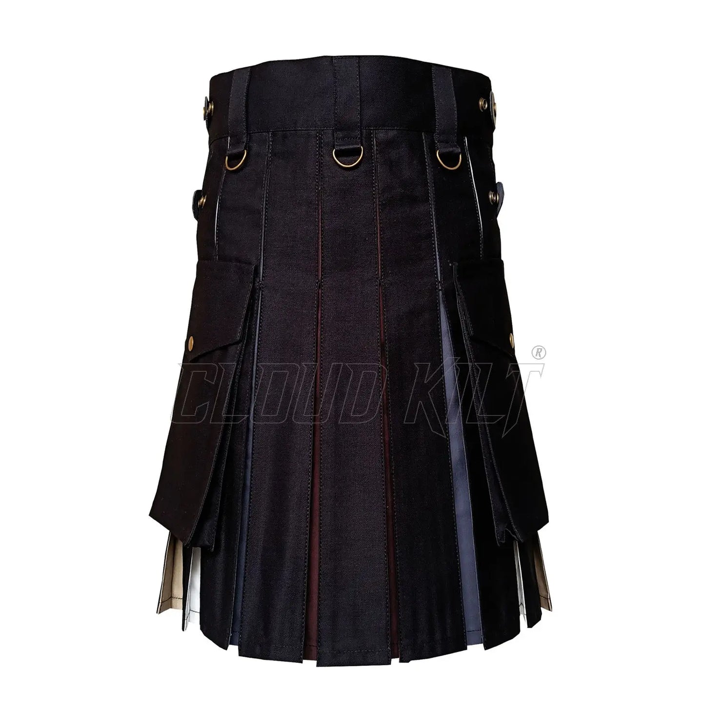 Box Plated Hybrid Utility Kilt With Multi Color CLOUD KILT