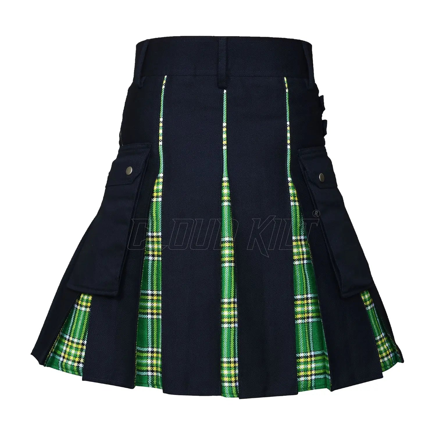 Box Pleated Tartan  Hybrid Irish Heritage Utility Kilt CLOUD KILT