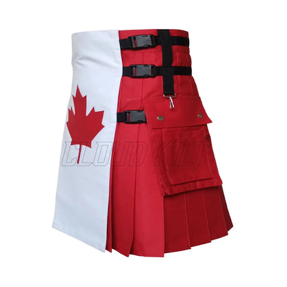 Canadian Flag Utility Kilt CLOUD KILT