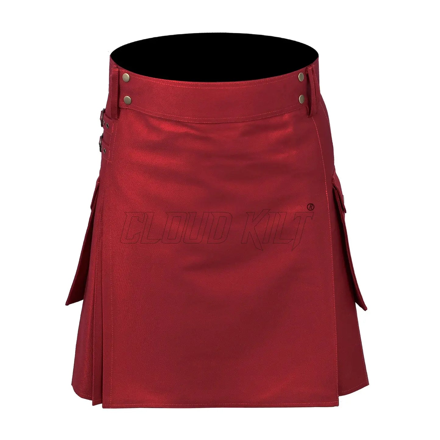 Deluxe Modern Red Utility Kilt For Men CLOUD KILT