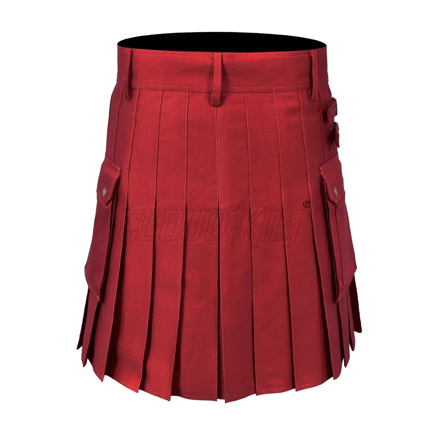 Deluxe Modern Red Utility Kilt For Men CLOUD KILT