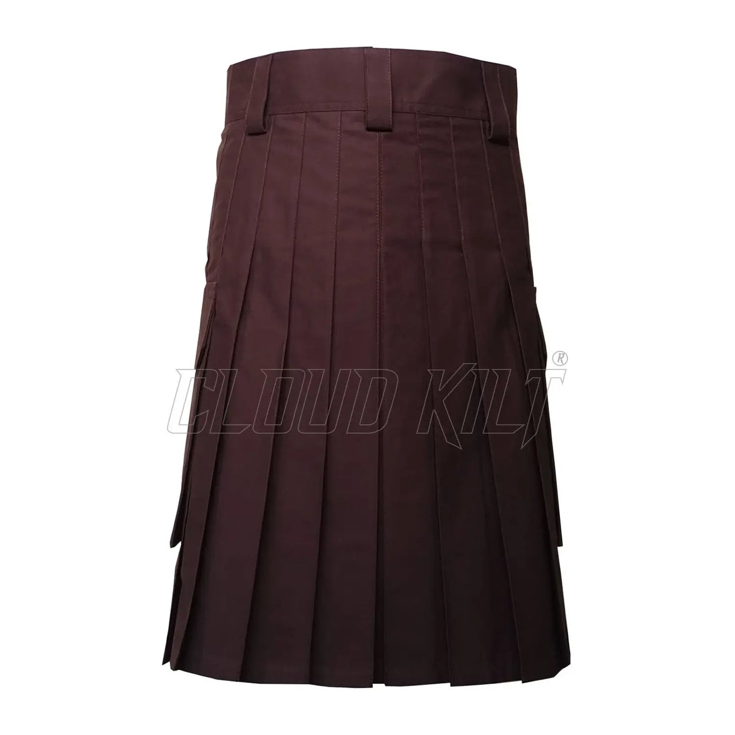 Deluxe Modern Utility Kilt With Slash and Cargo Pockets CLOUD KILT