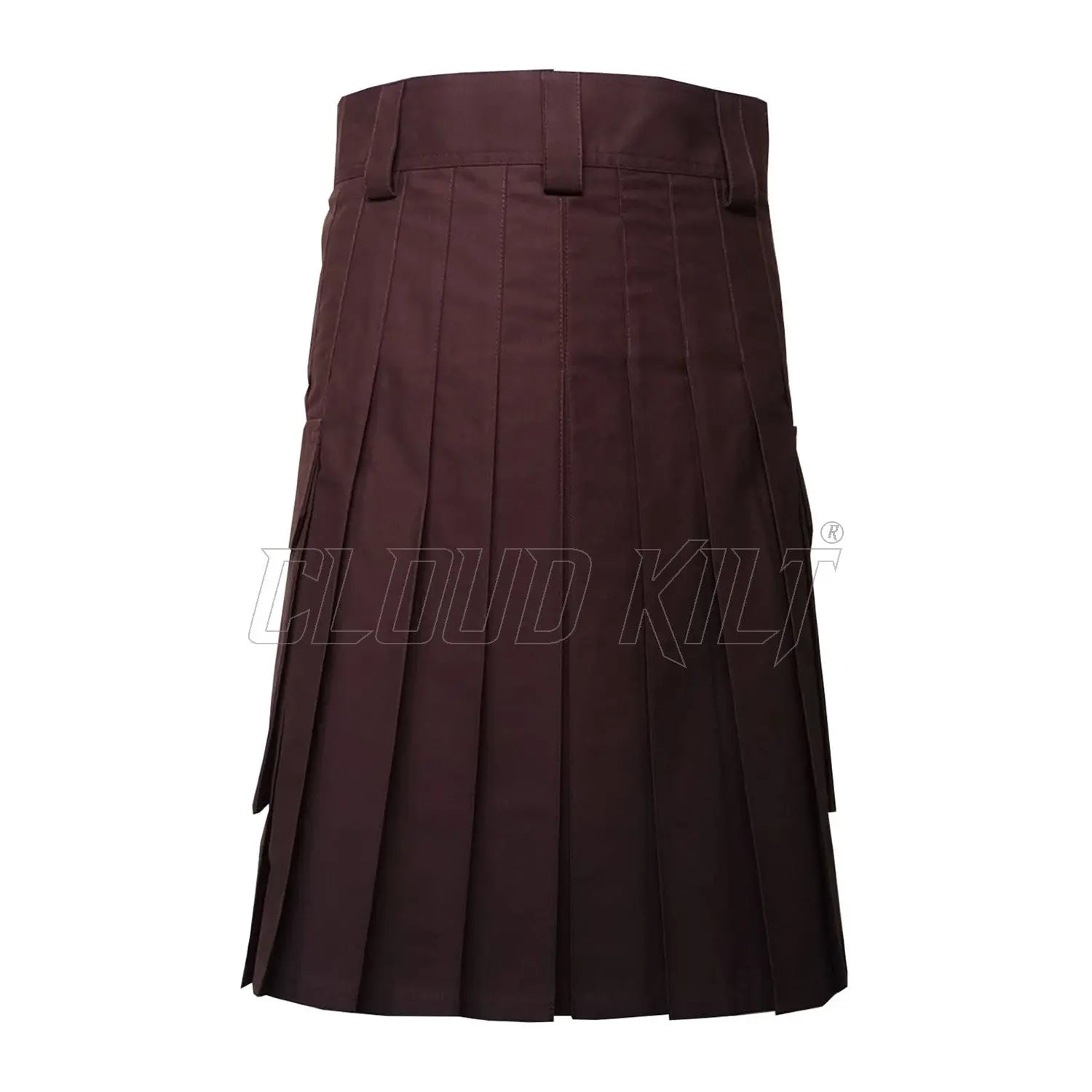 Deluxe Modern Utility Kilt With Slash and Cargo Pockets CLOUD KILT