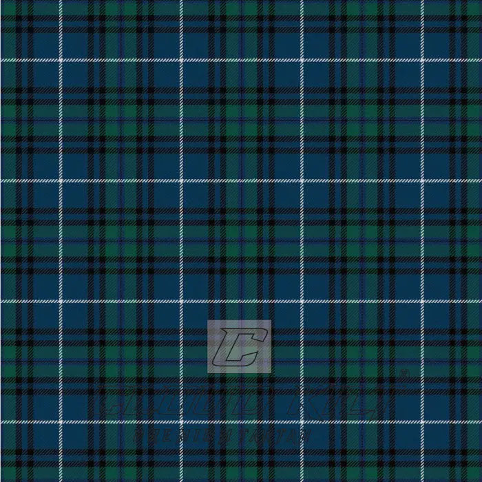 Dollar Academy Green Modern Tartan CLOUD KILT