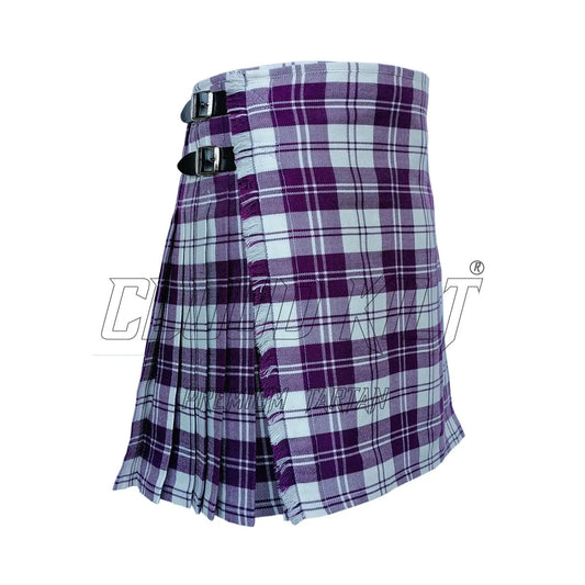 Erskine Dress Purple & White Tartan Kilt CLOUD KILT