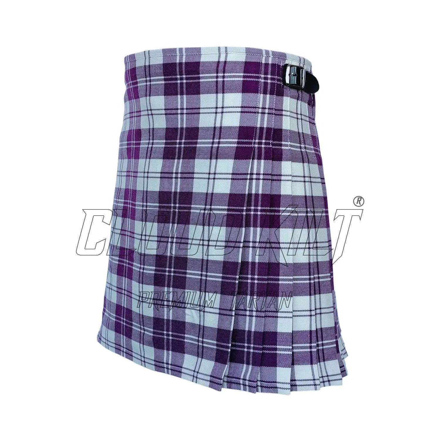 Erskine Dress Purple & White Tartan Kilt CLOUD KILT