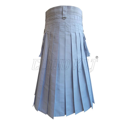 Fashion Utility Hybrid Kilt For Men With Chrome Chain CLOUD KILT