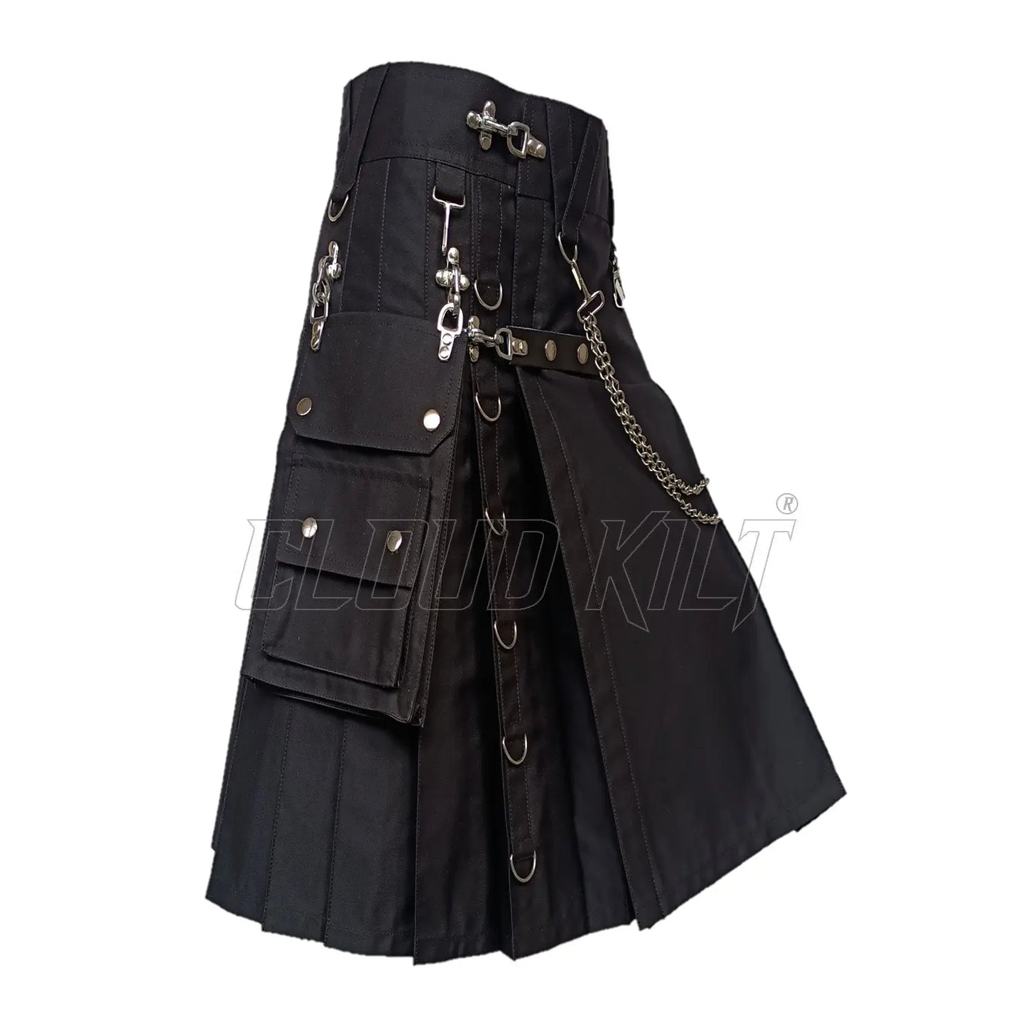 Fashion Utility Kilt With Chain CLOUD KILT