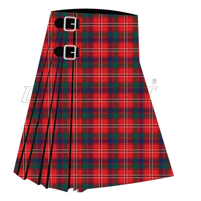 Fitzgerald Red Modern Tartan CLOUD KILT