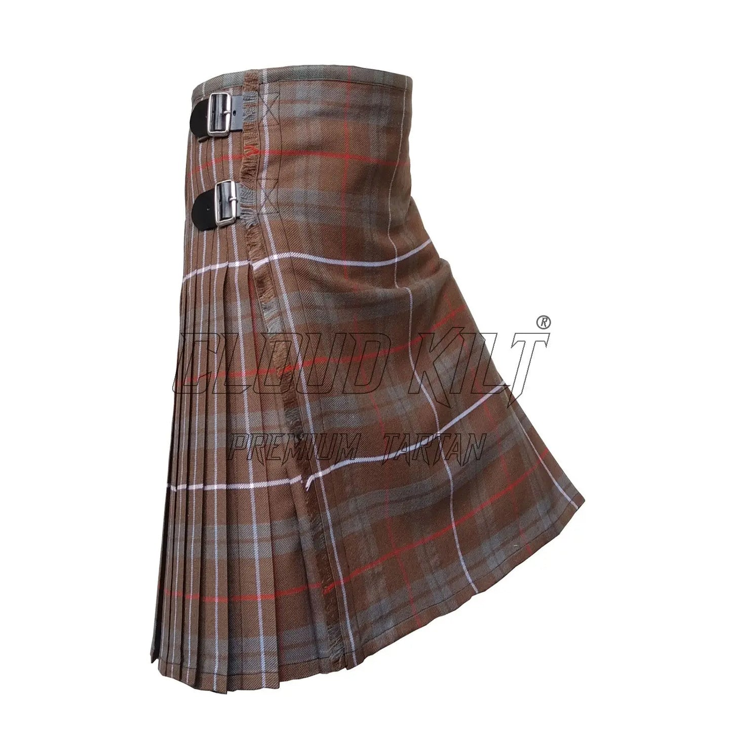 Fraser Weathered Stripe Tartan Kilt CLOUD KILT