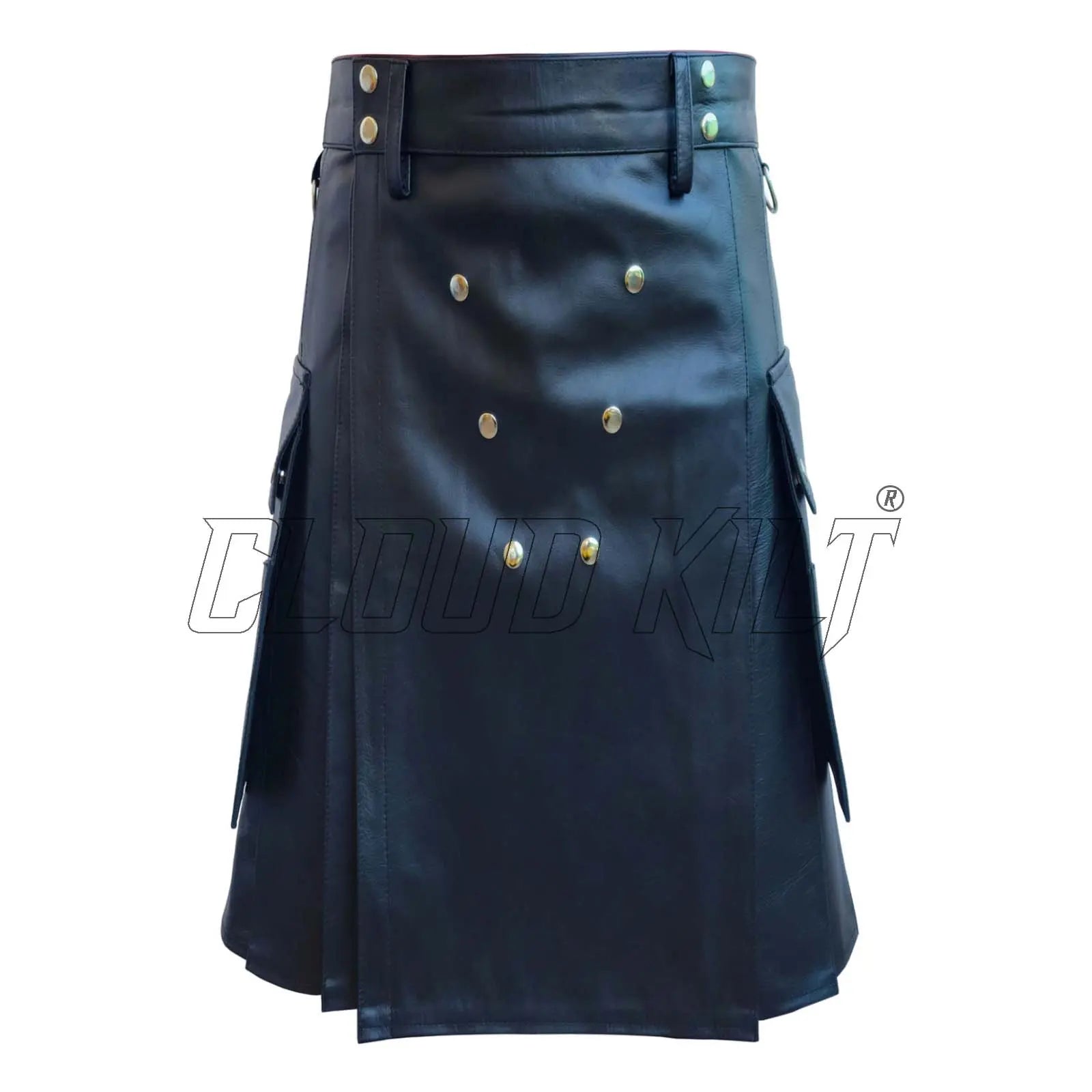 Genuine Cow Leather Utility Kilt For Men CLOUD KILT