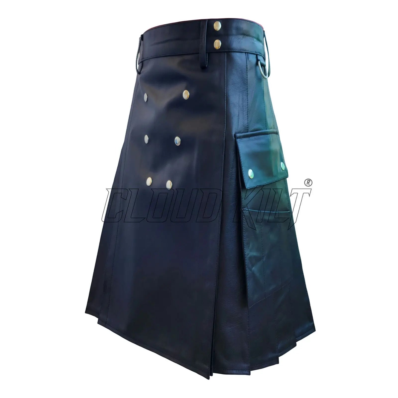 Genuine Cow Leather Utility Kilt For Men CLOUD KILT