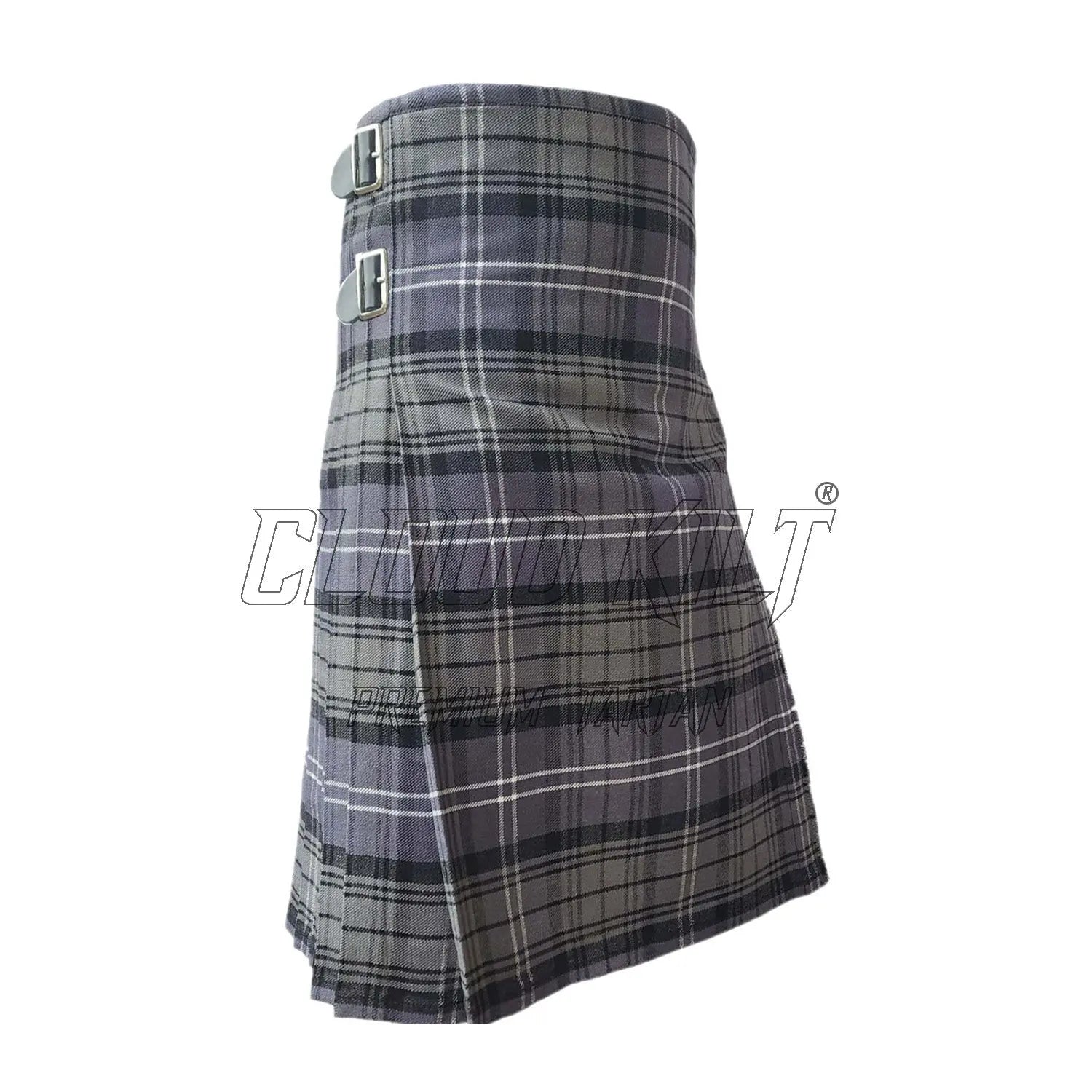 Hamilton Grey Tartan Kilt CLOUD KILT