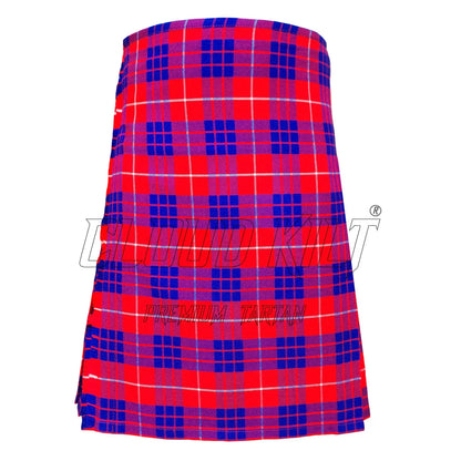 Hamilton Red Tartan Kilt For Men CLOUD KILT