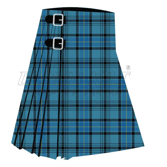 Hannay Blue Ancient Premium Tartan Kilt CLOUD KILT