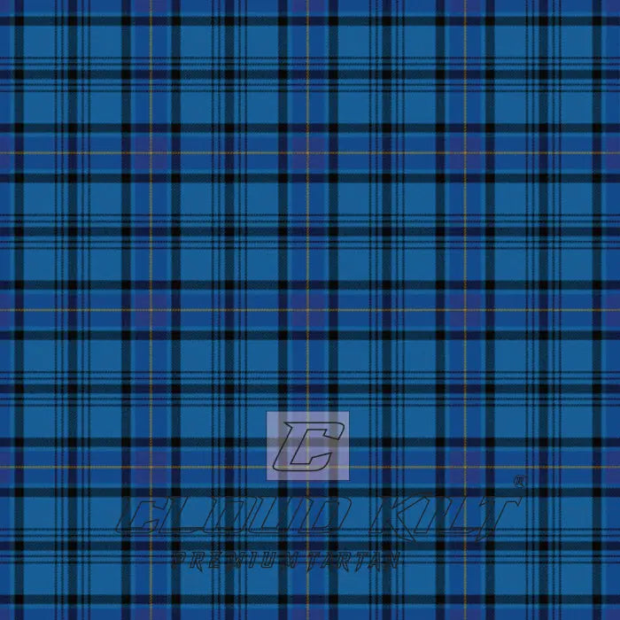 Hannay Blue Modern Premium Tartan Kilt CLOUD KILT