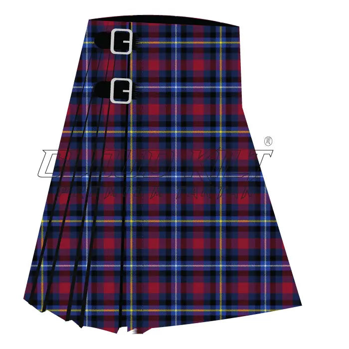 Highland Titles Modern Premium Tartan Kilt CLOUD KILT