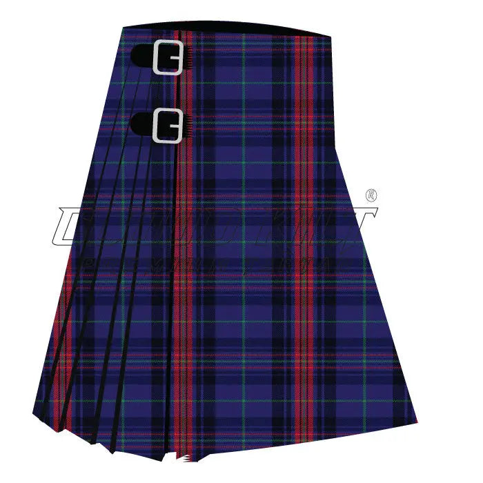 Hughes of Wales Premium Tartan Kilt CLOUD KILT