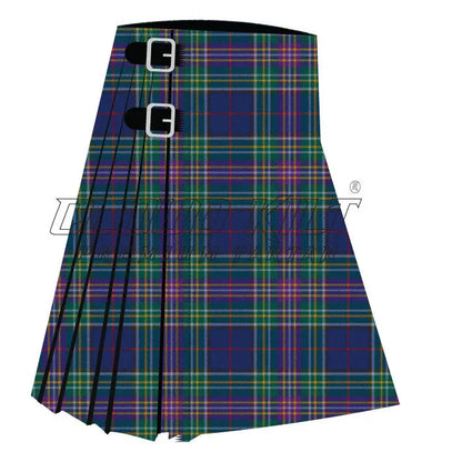 Isle of Man Modern Premium Tartan Kilt CLOUD KILT