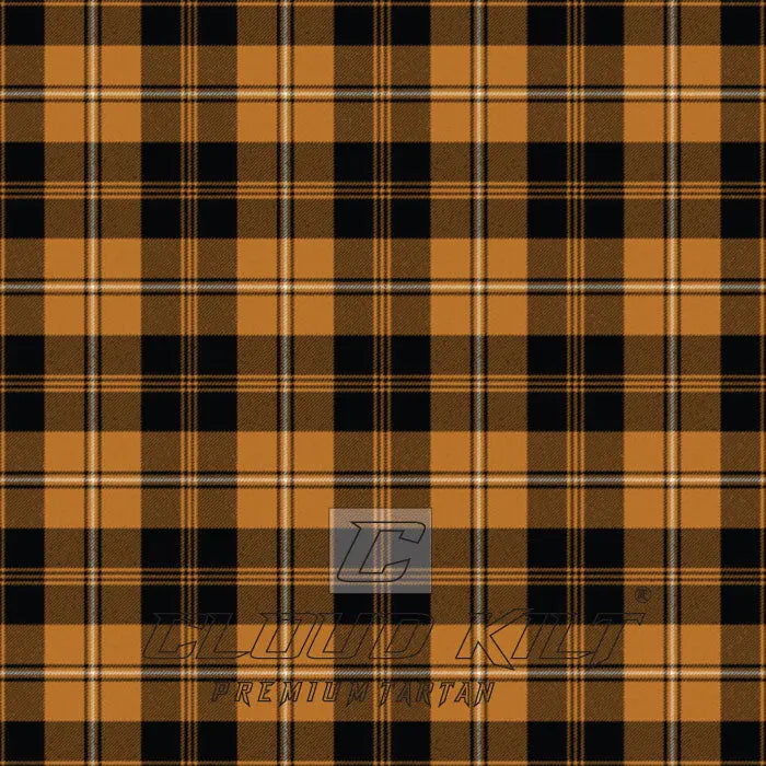 Johnston Orange Black Premium Tartan Kilt CLOUD KILT