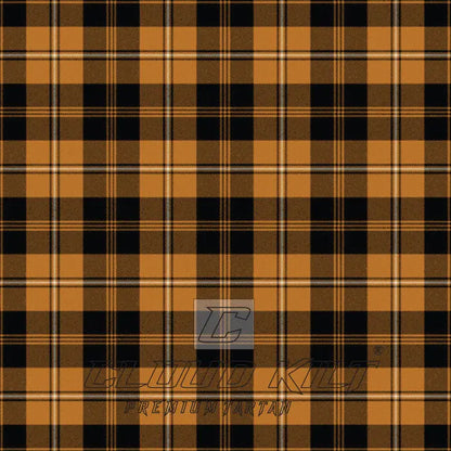 Johnston Orange Black Premium Tartan Kilt CLOUD KILT