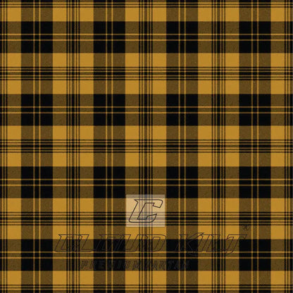 Justus Black & Gold Premium Tartan Kilt CLOUD KILT