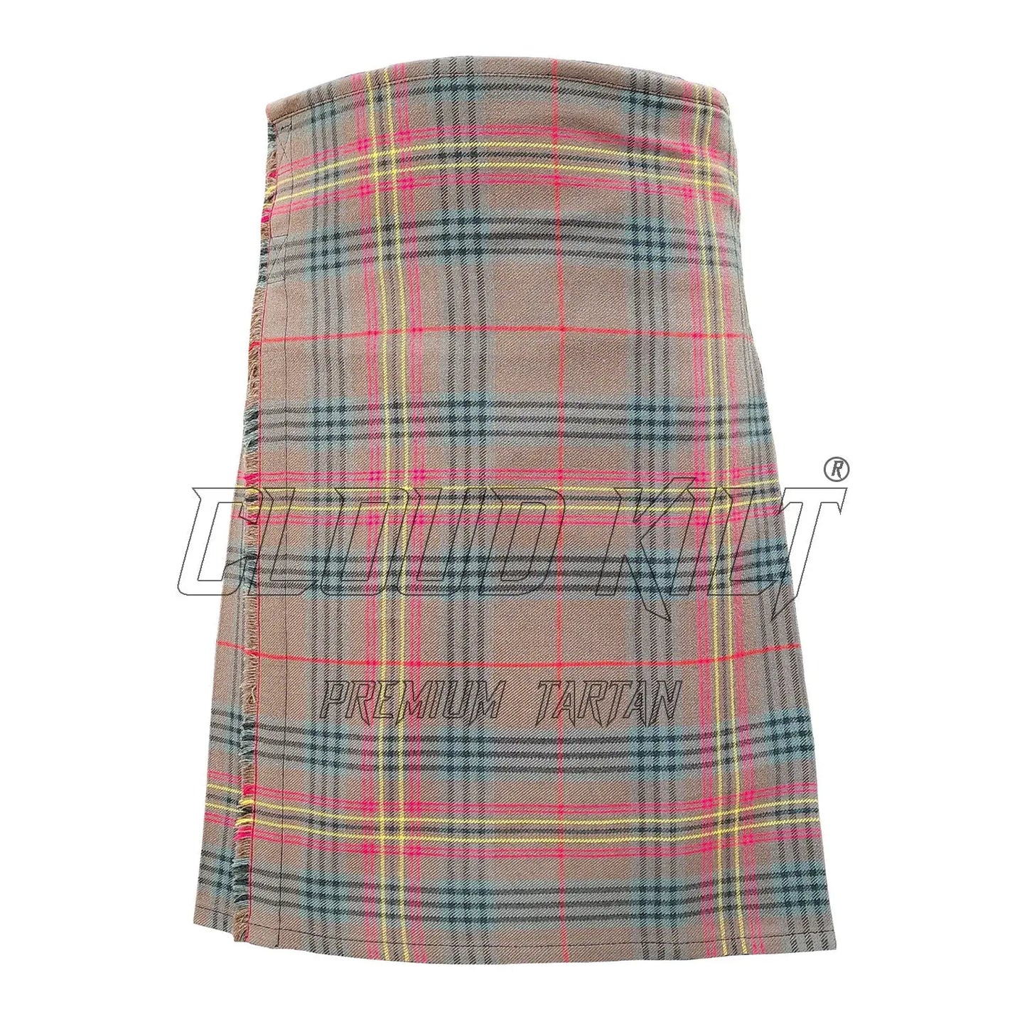 Kennedy Weathered Tartan Kilt For Men CLOUD KILT