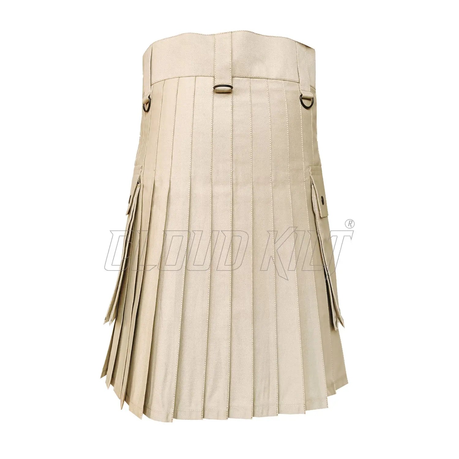 Khaki Utility Modern Deluxe Kilt CLOUD KILT