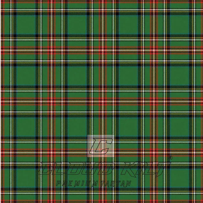 King George VI Green Stewart Ancient Premium Tartan Kilt CLOUD KILT