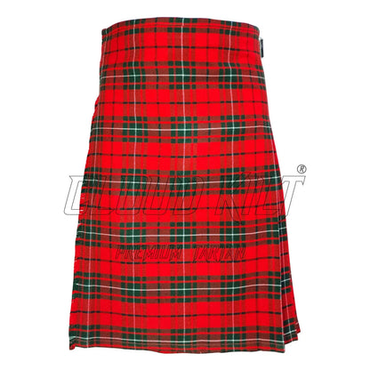 MacAulay Red Modern Tartan Kilt For Men CLOUD KILT