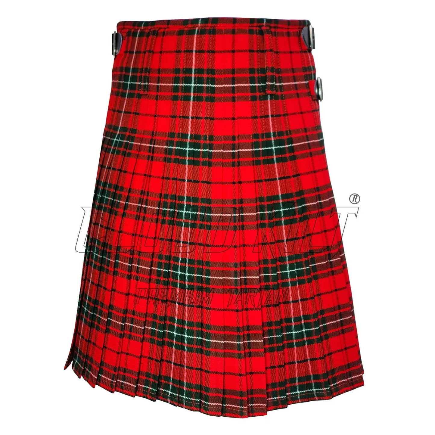 MacAulay Red Modern Tartan Kilt For Men CLOUD KILT