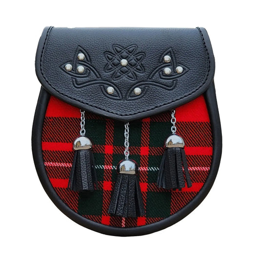 MacGregor Tartan Leather Sporran CLOUD KILT