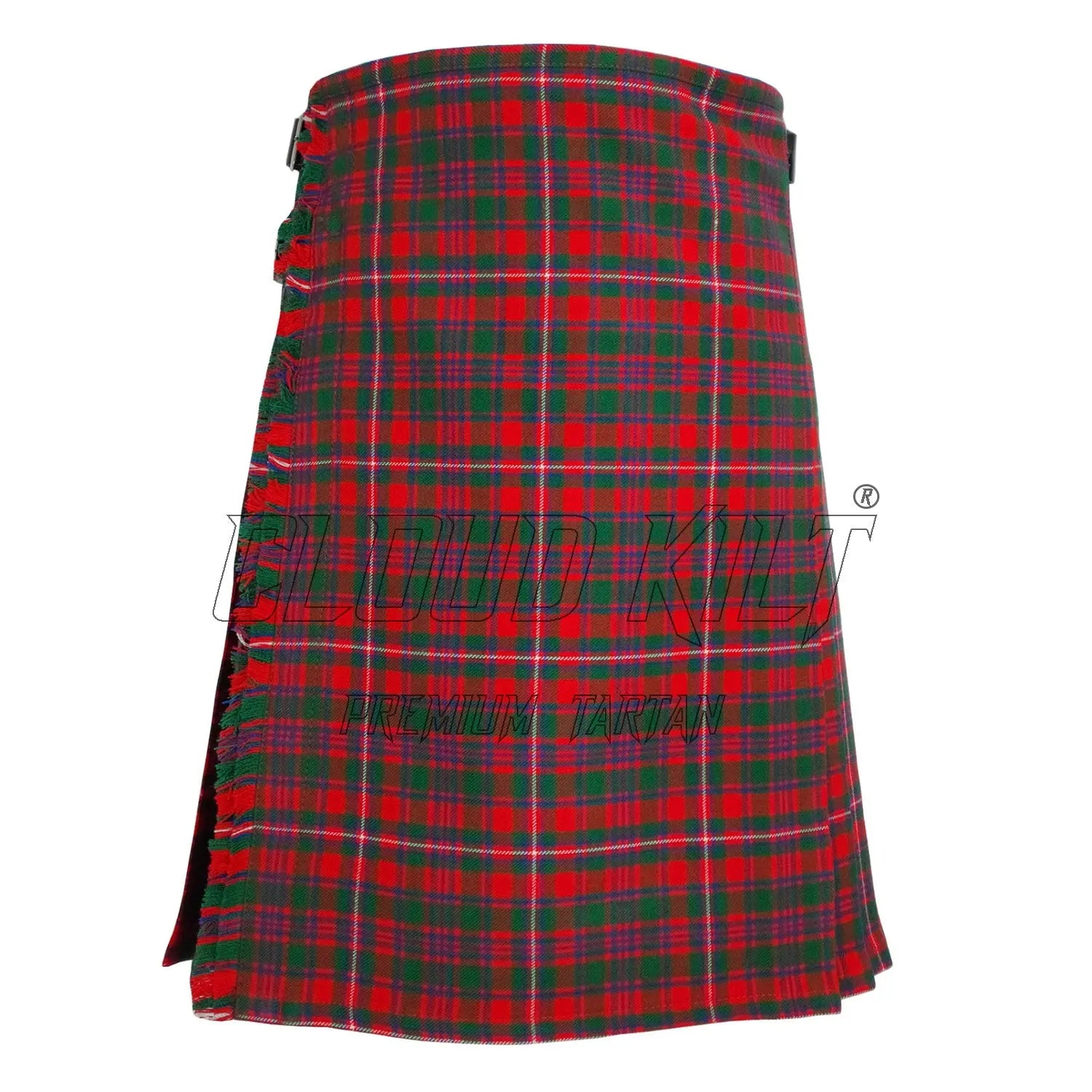 Mackinnon Red Modern Tartan Kilt For Men CLOUD KILT