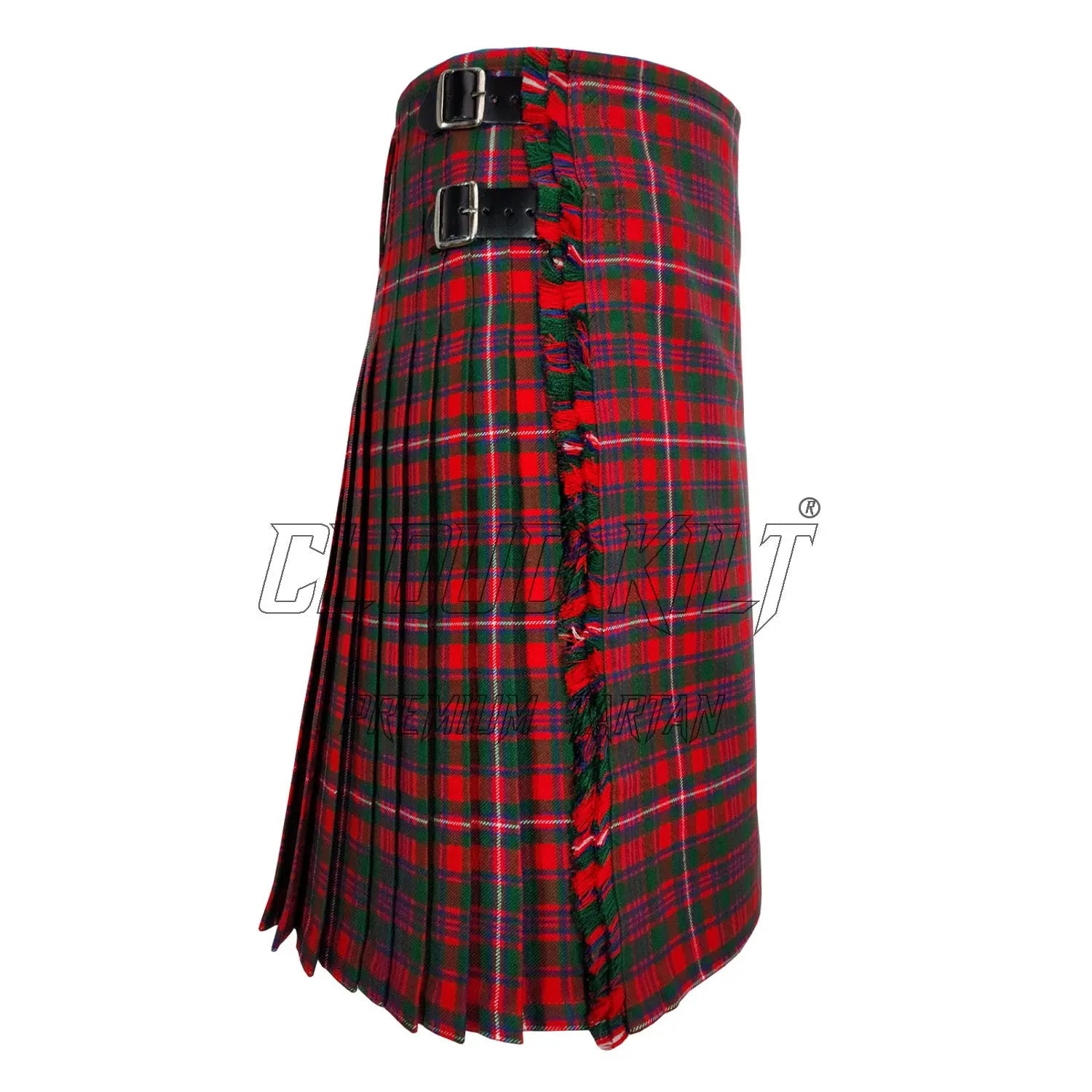 Mackinnon Red Modern Tartan Kilt For Men CLOUD KILT