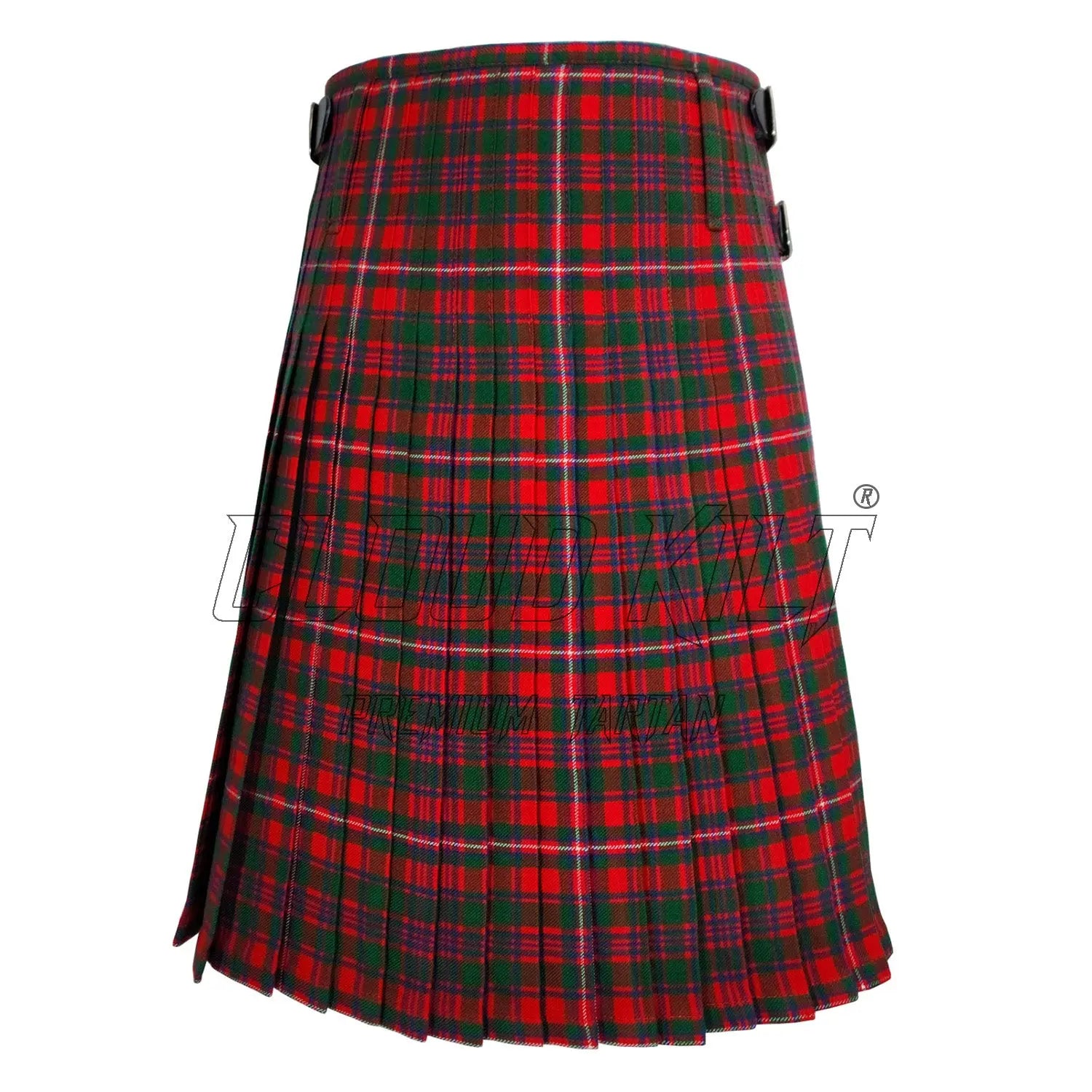 Mackinnon Red Modern Tartan Kilt For Men CLOUD KILT