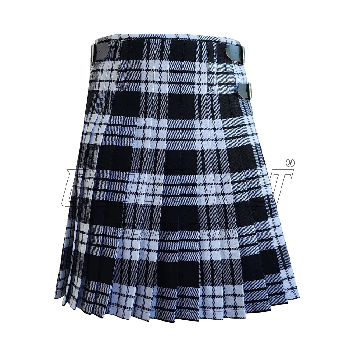 McFarlane Black & White Tartan Kilt CLOUD KILT